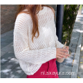 2020 nieuw ontwerp lege trui met ronde hals